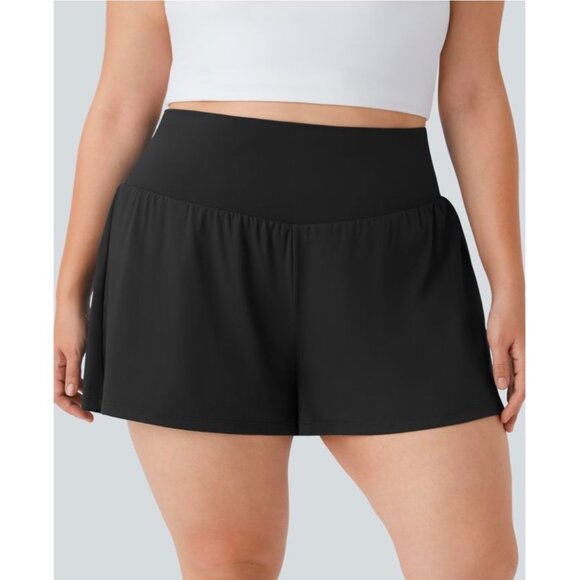 Halara Super High Waisted 2-in-1 Yoga Shorts Sz 2XL with Pockets - Picture 7 of 9
